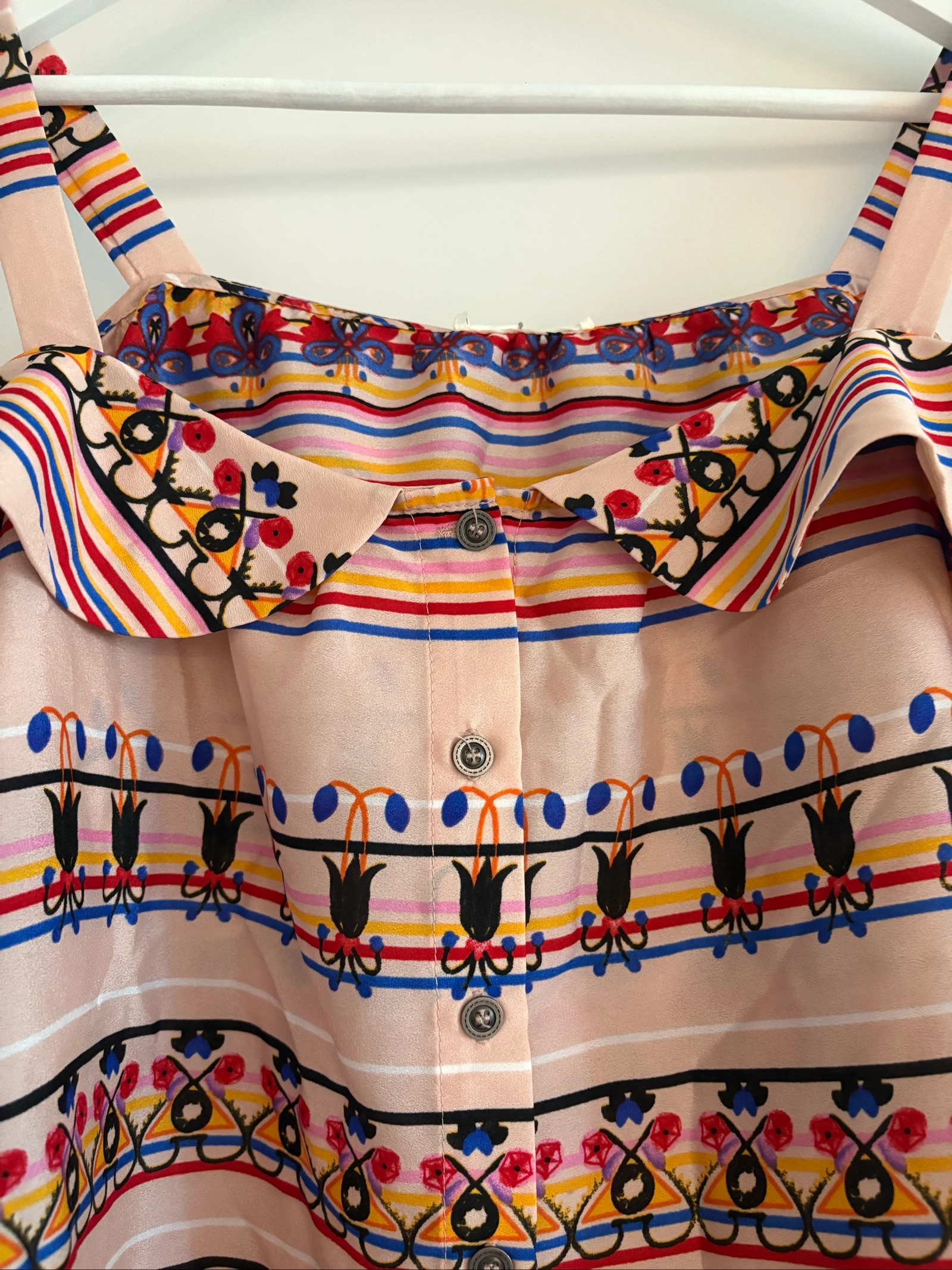 Bohémien chic Lavand schoudervrije blouse – Nieuw – photo 4
